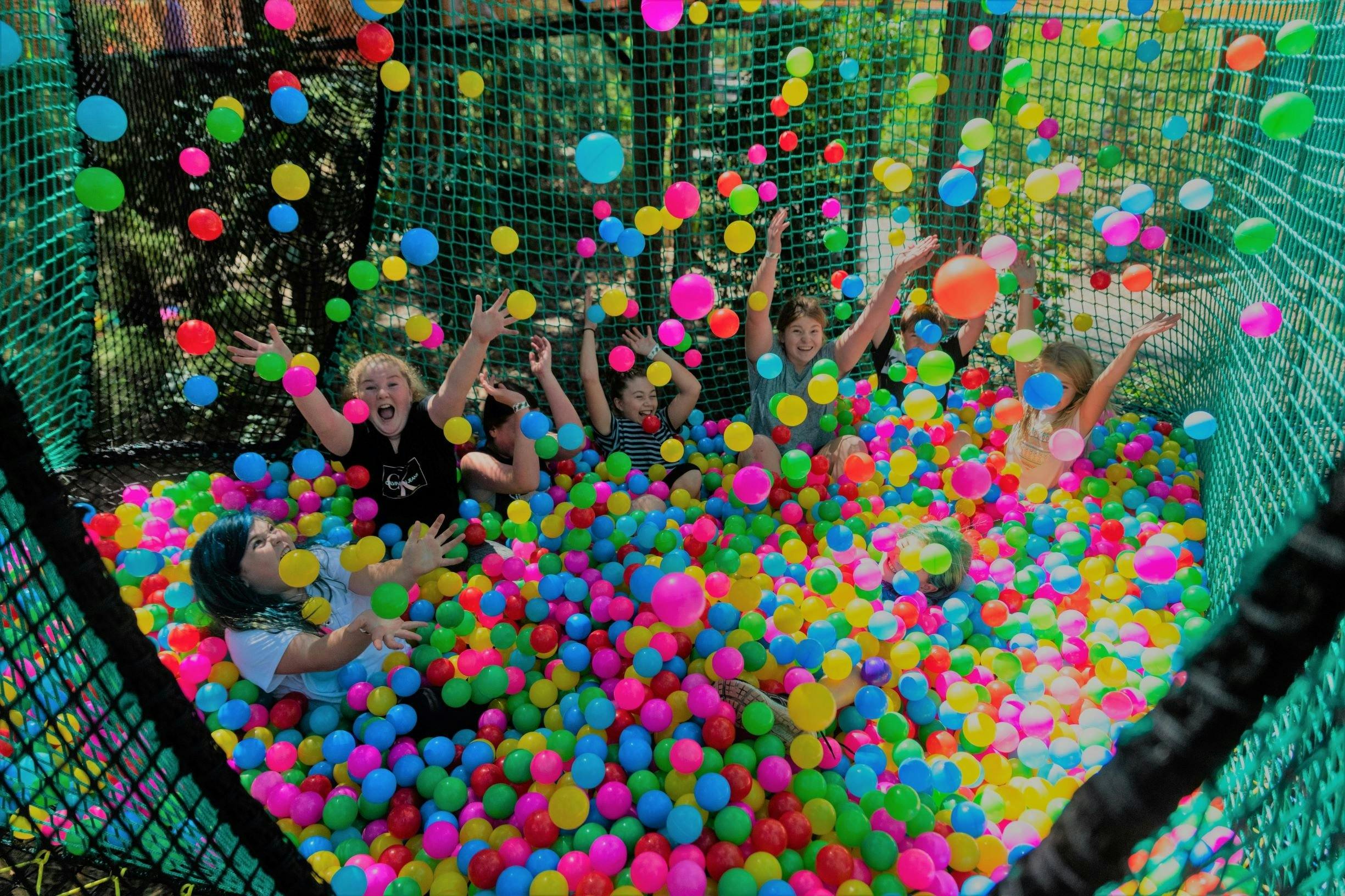 TreeTop NetWorld fun in the ball pit