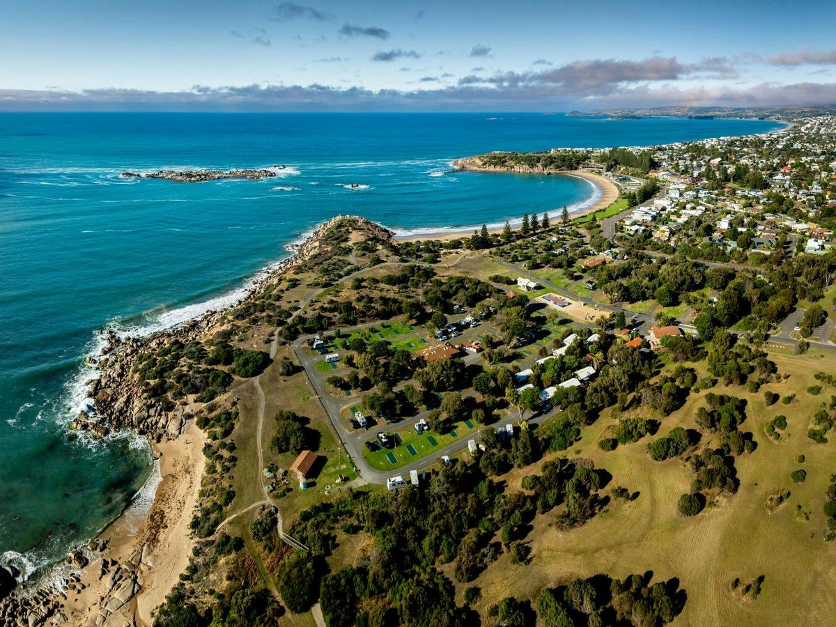 Overhead photo of park