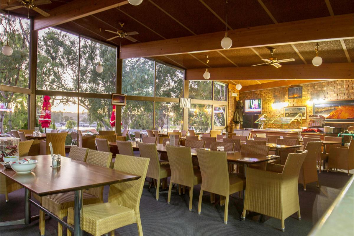 Spacious dining area