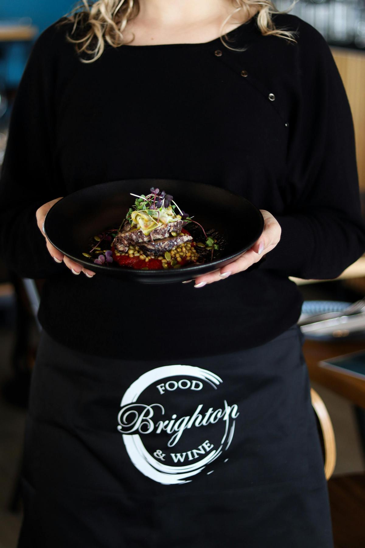 Plate and brand shot