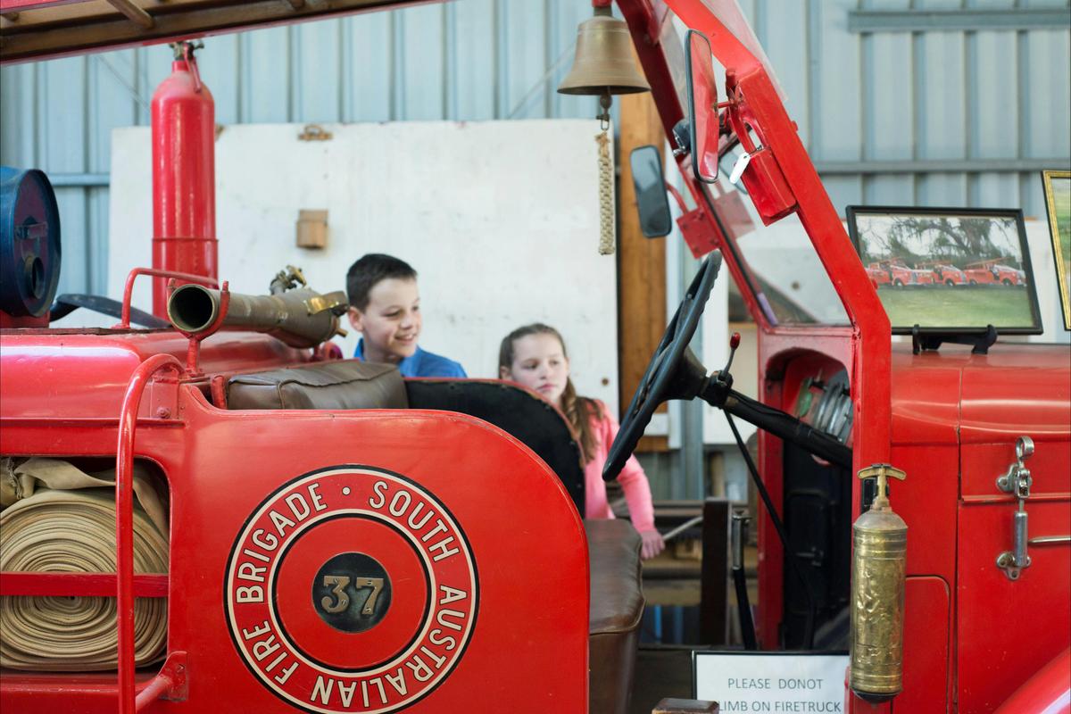 Explore the collection of historic vehicles at the Captains Cottage Museum