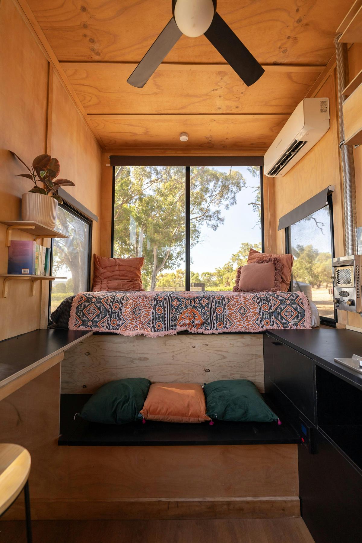 Day bed and view from CABN Jude McLaren Vale