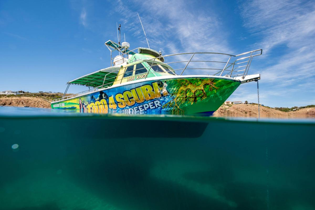 Reef Knot, Adelaide Scuba's custom dive boat