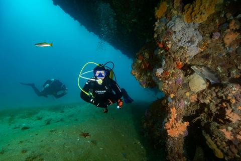 Dredge and Barge Scuba tour