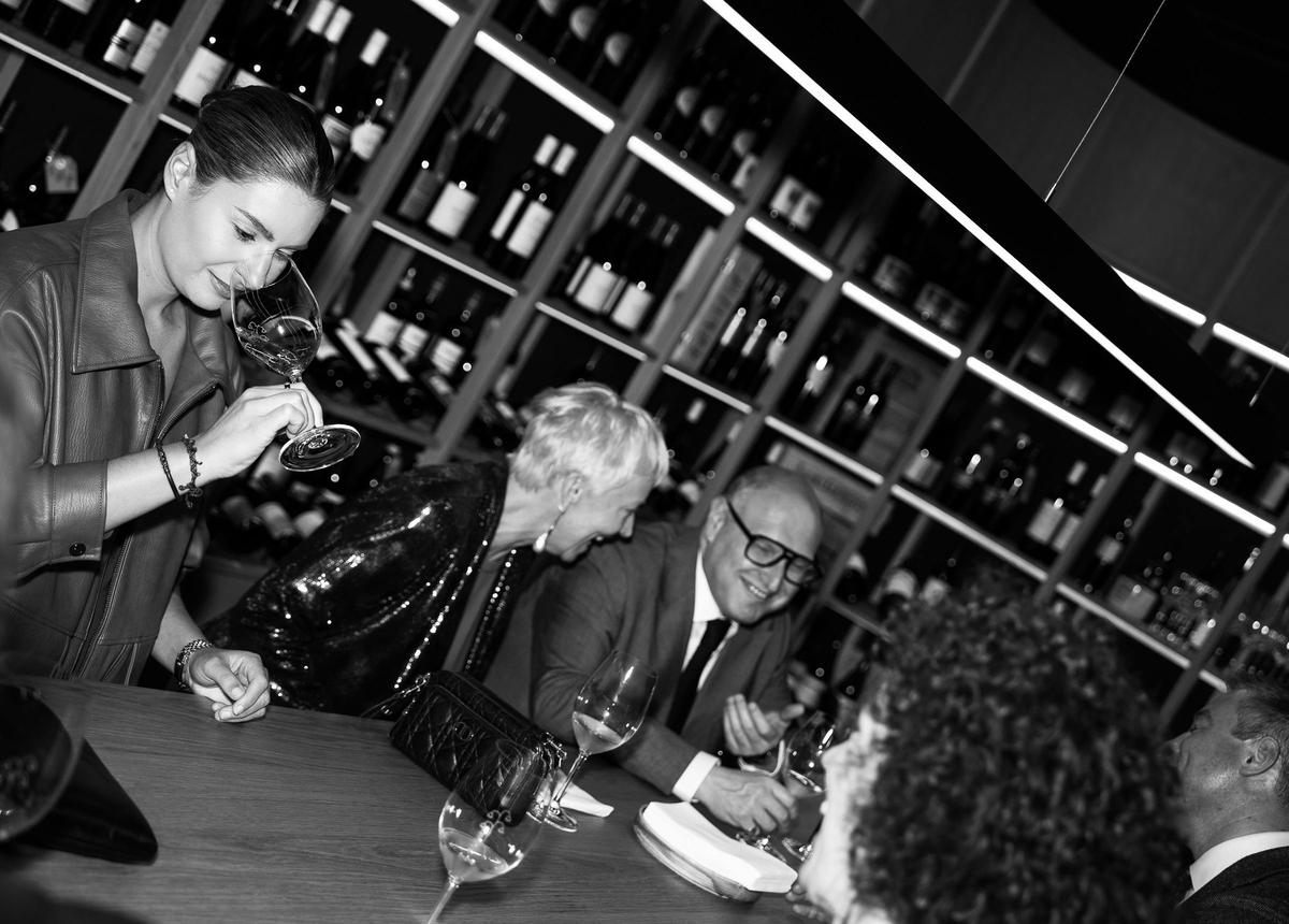 Guests in the cellar.