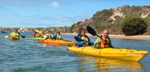 Self guided kayak hire