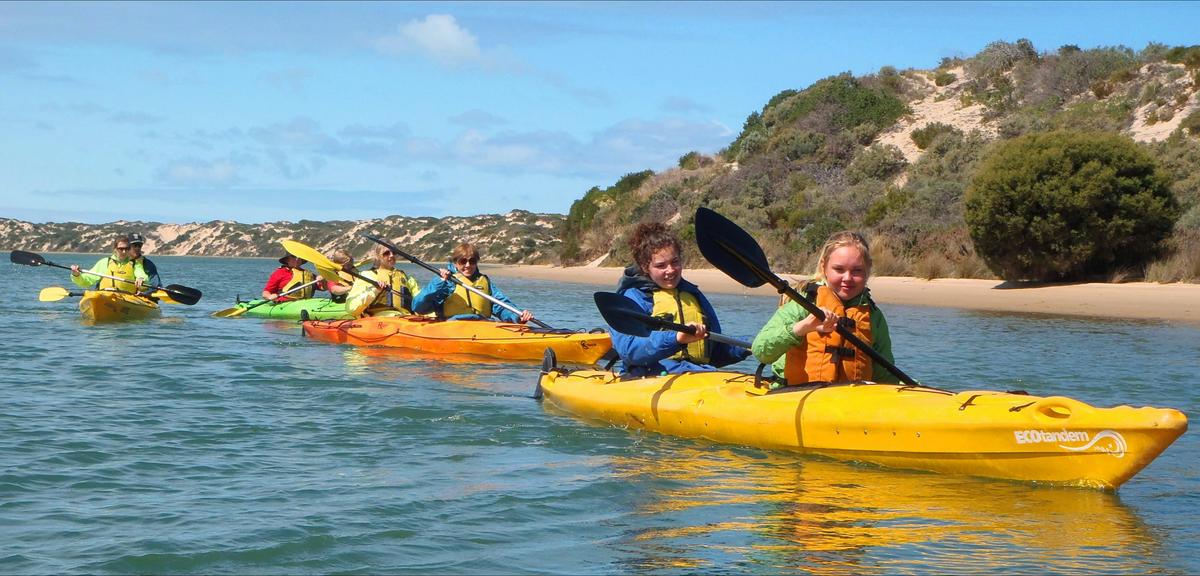 Self guided kayak hire