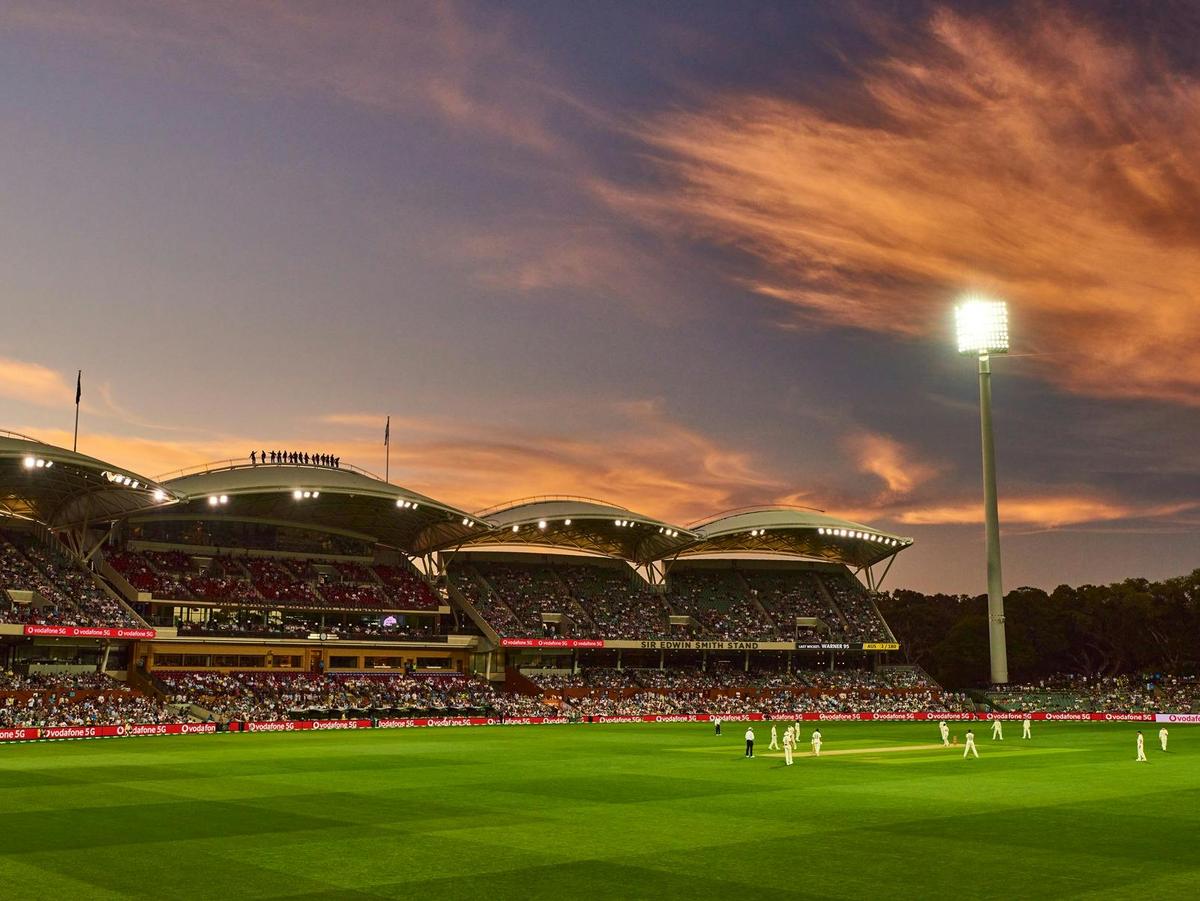 Test match cricket at Adelaide Oval