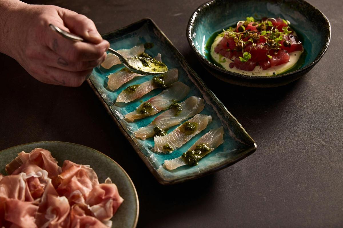 Anchovies served simply — bold, briny, and beautiful.