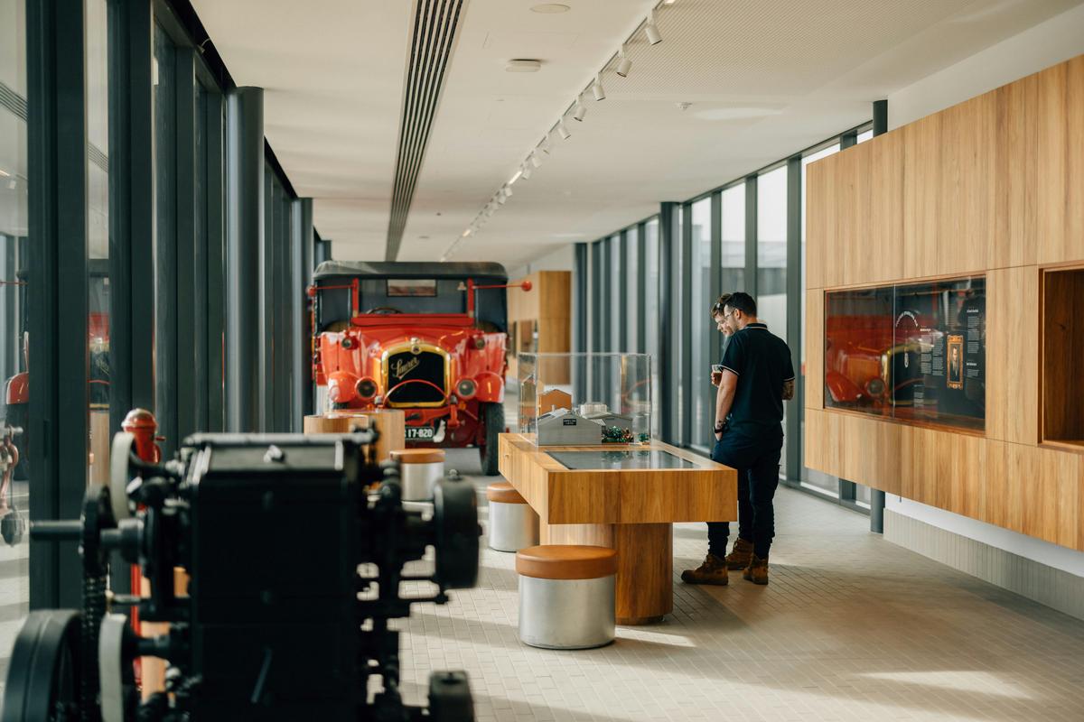 People in visitor centre