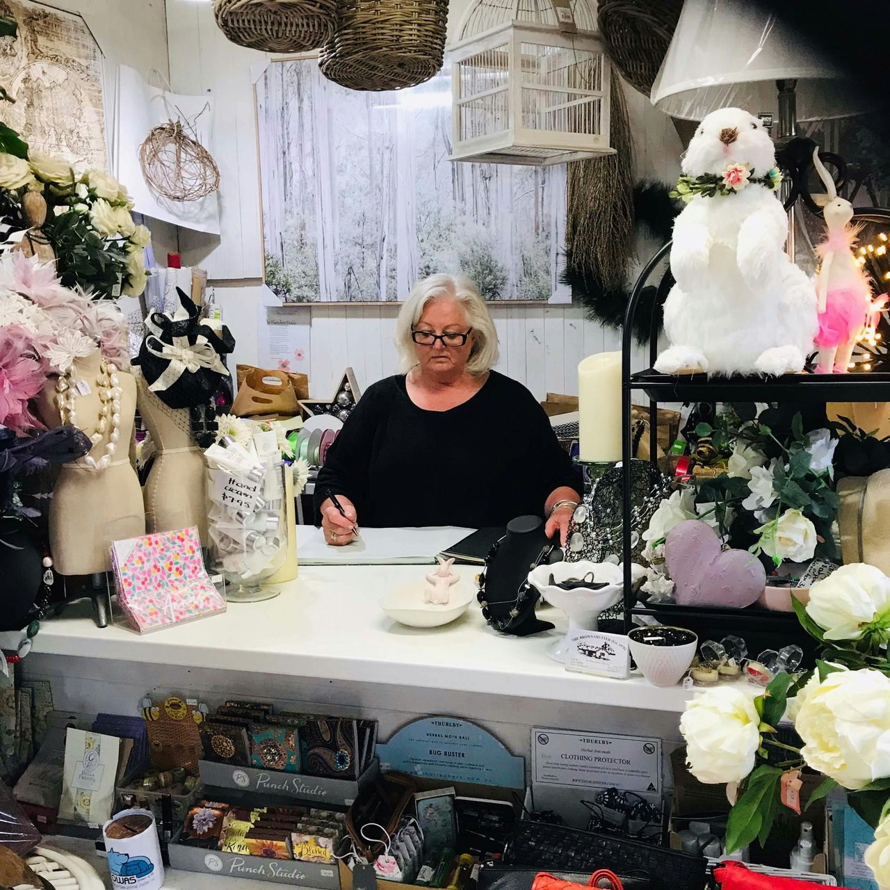 Laurel with some of her favourite things