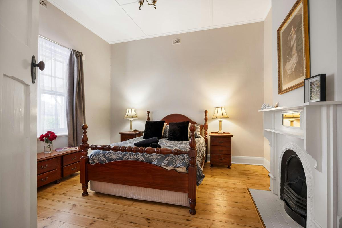 Spacious bedroom with freshair - open the windows and let the light and sound in of nature