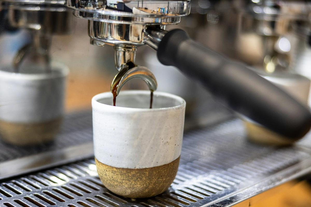 Coffee shot being poured