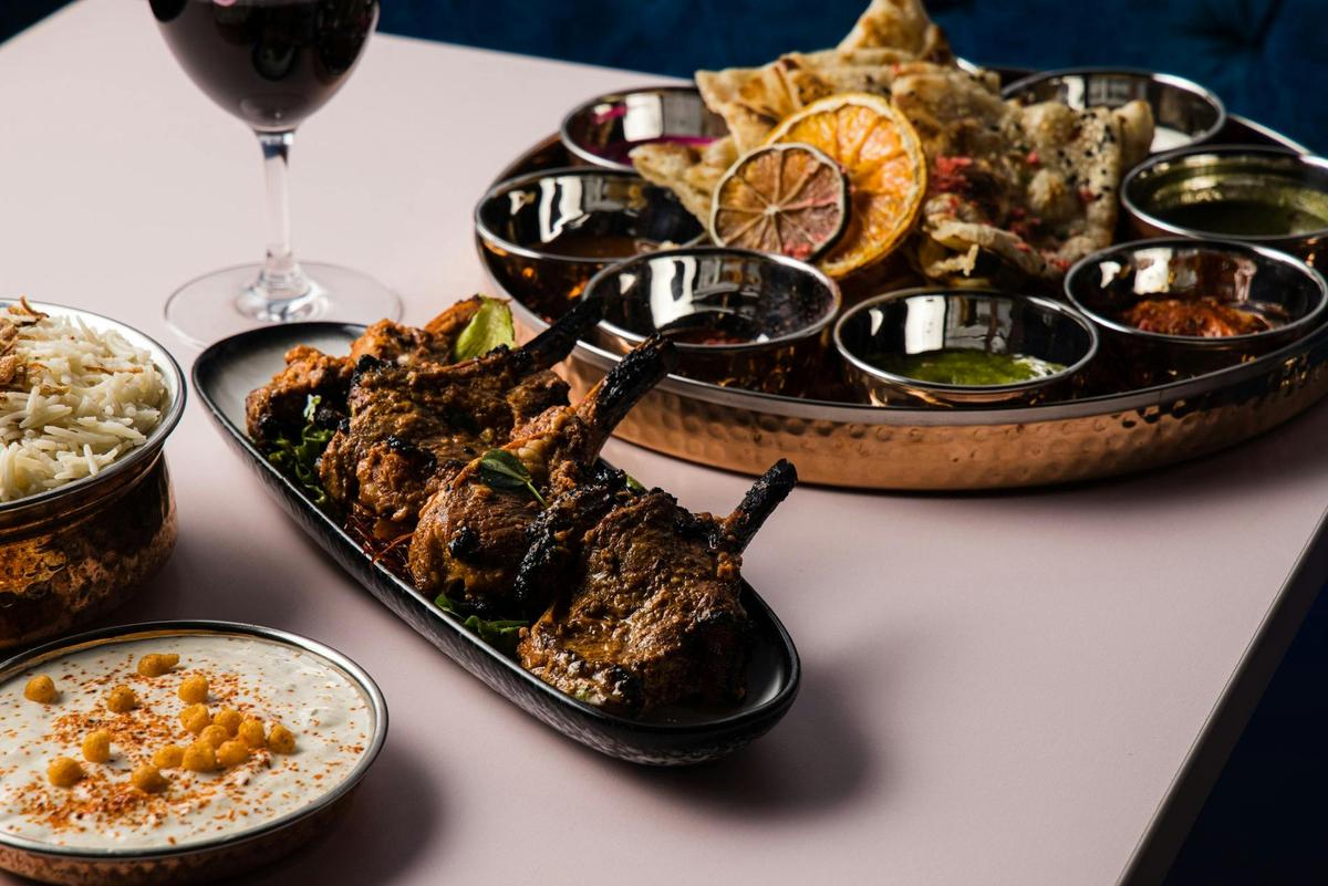 Tandoori Aussie Lamb Chops, Mint Chuntney, Raita