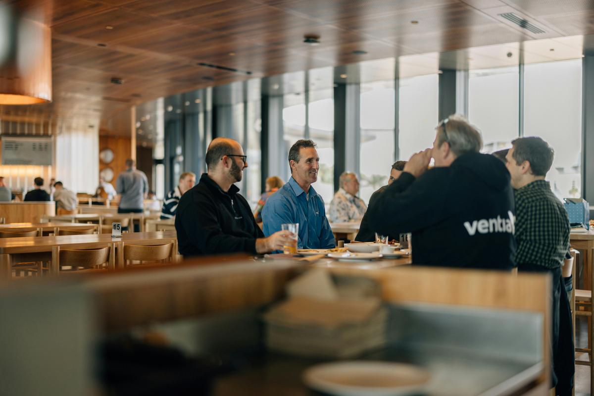 People in restaurant
