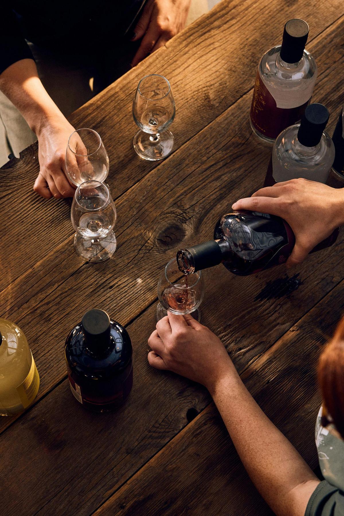 Serving tastings in Cellar Door