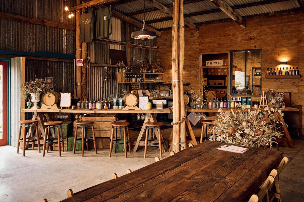 Cellar door interior