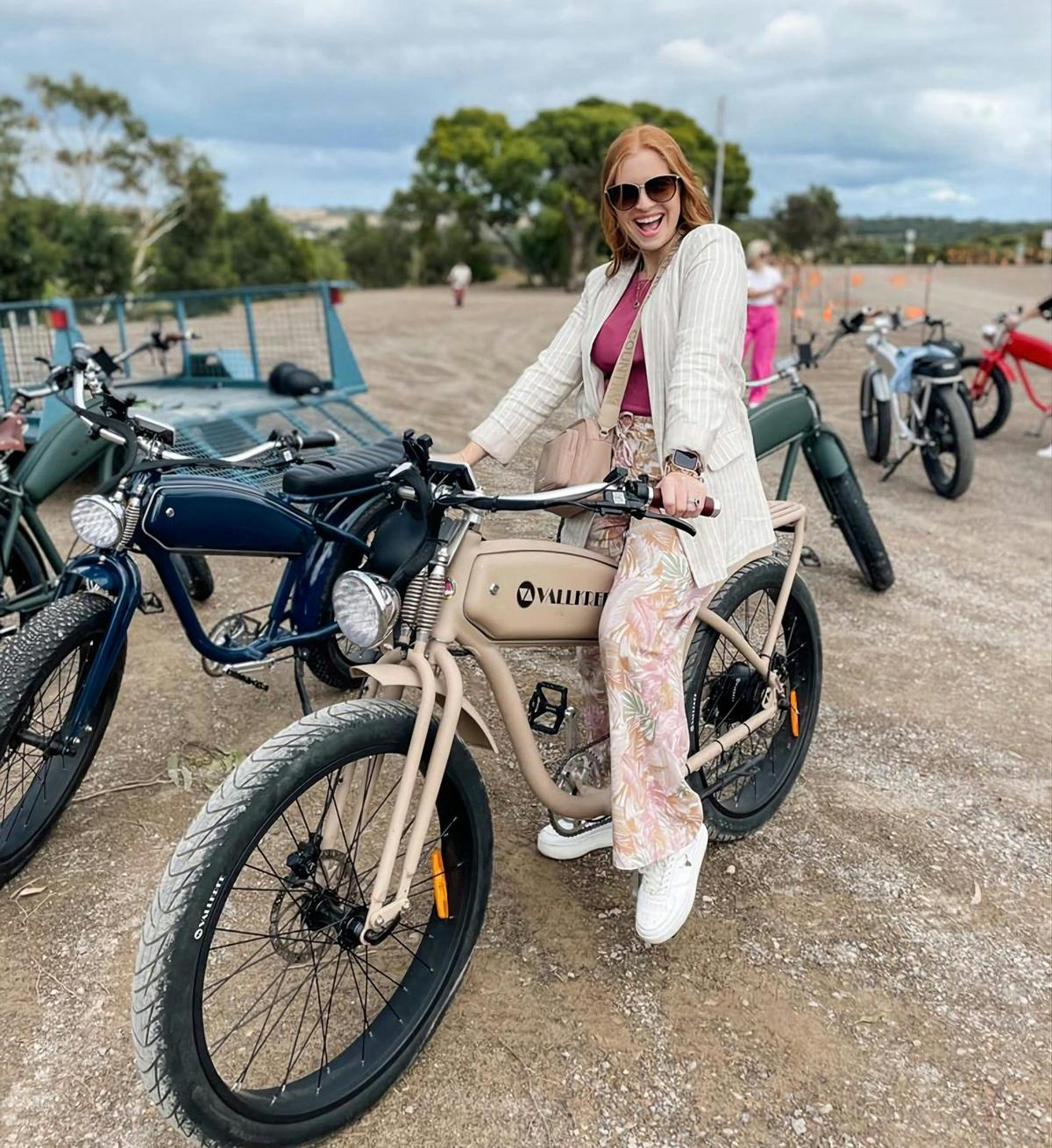 At the start of the Vintage Vino Tour
