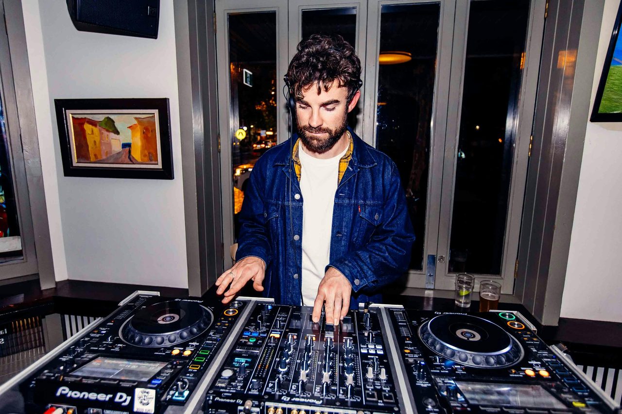 DJ on decks