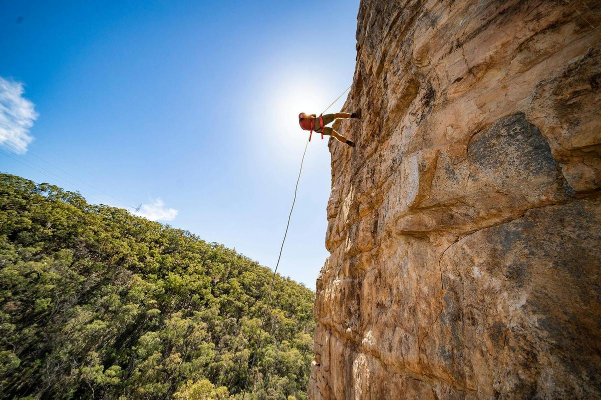 Rock Climb in Morialta Conservation Park