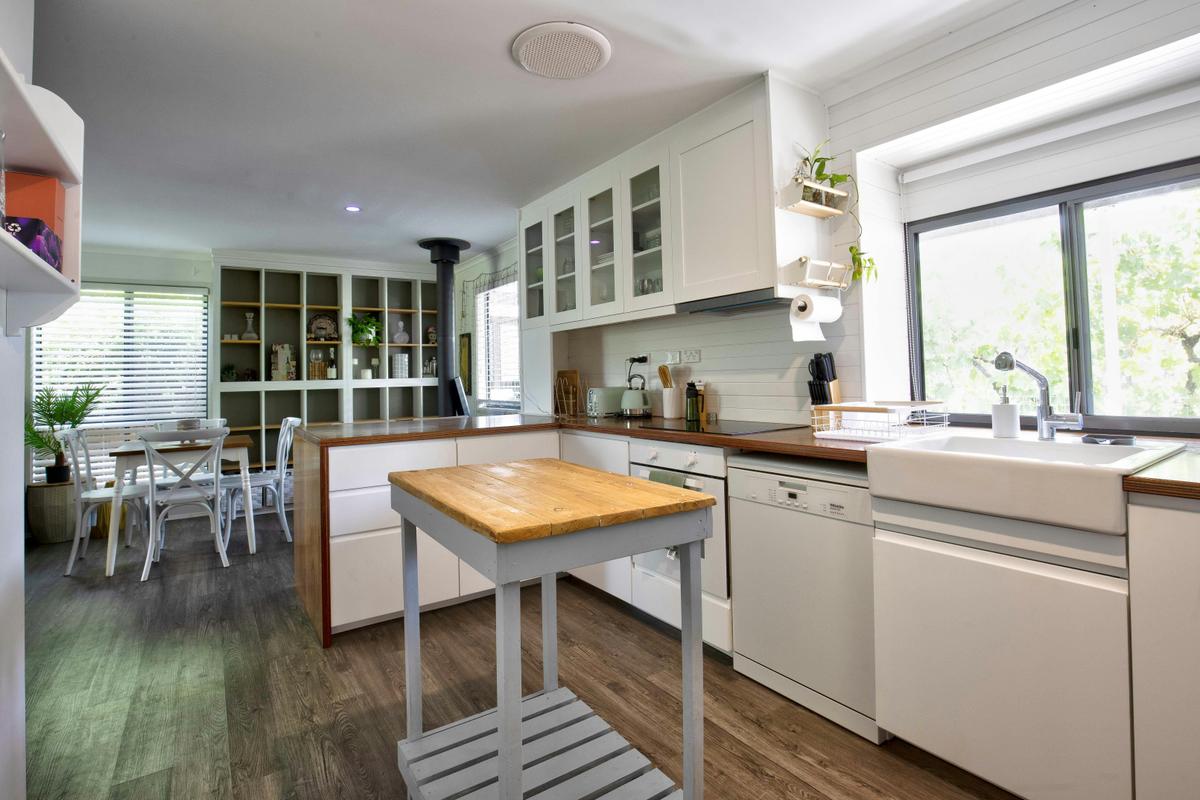 cosy kitchen with access to outside area