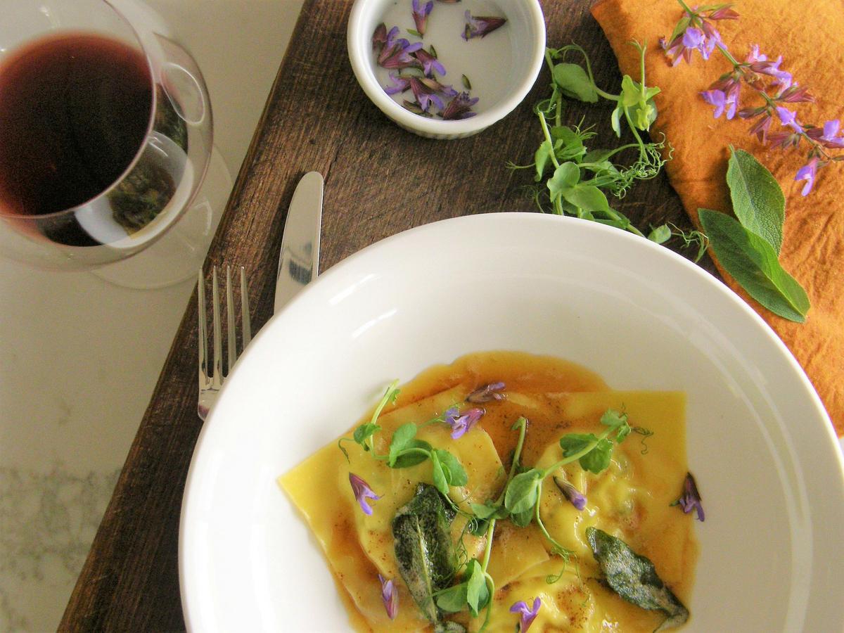 A delicious course cooked by the winemaker