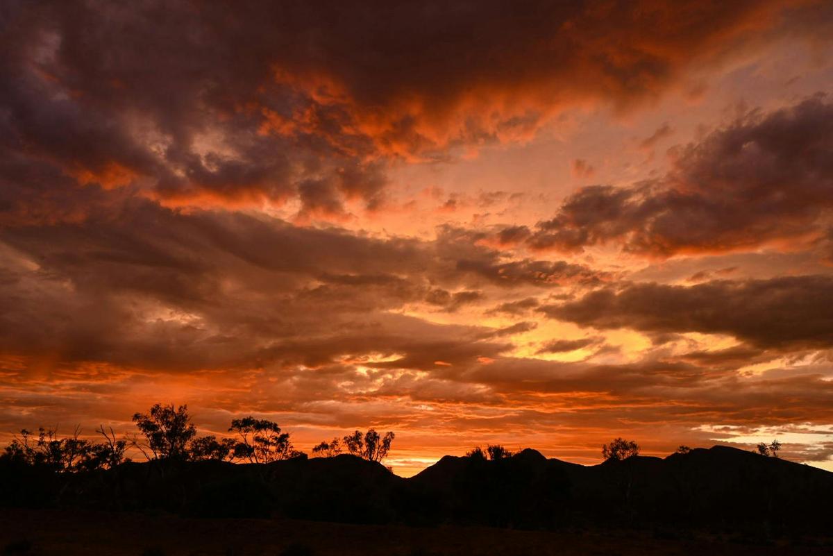 Sunset at Edeowie