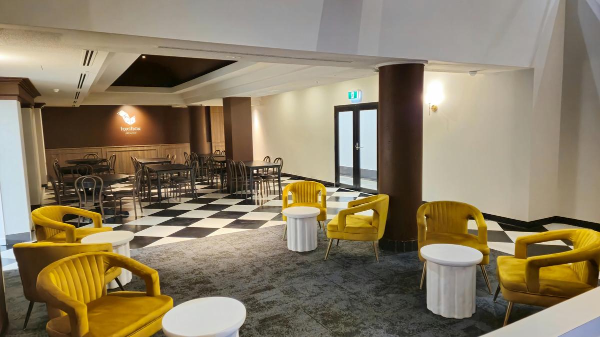 Large reception area with plenty of seating