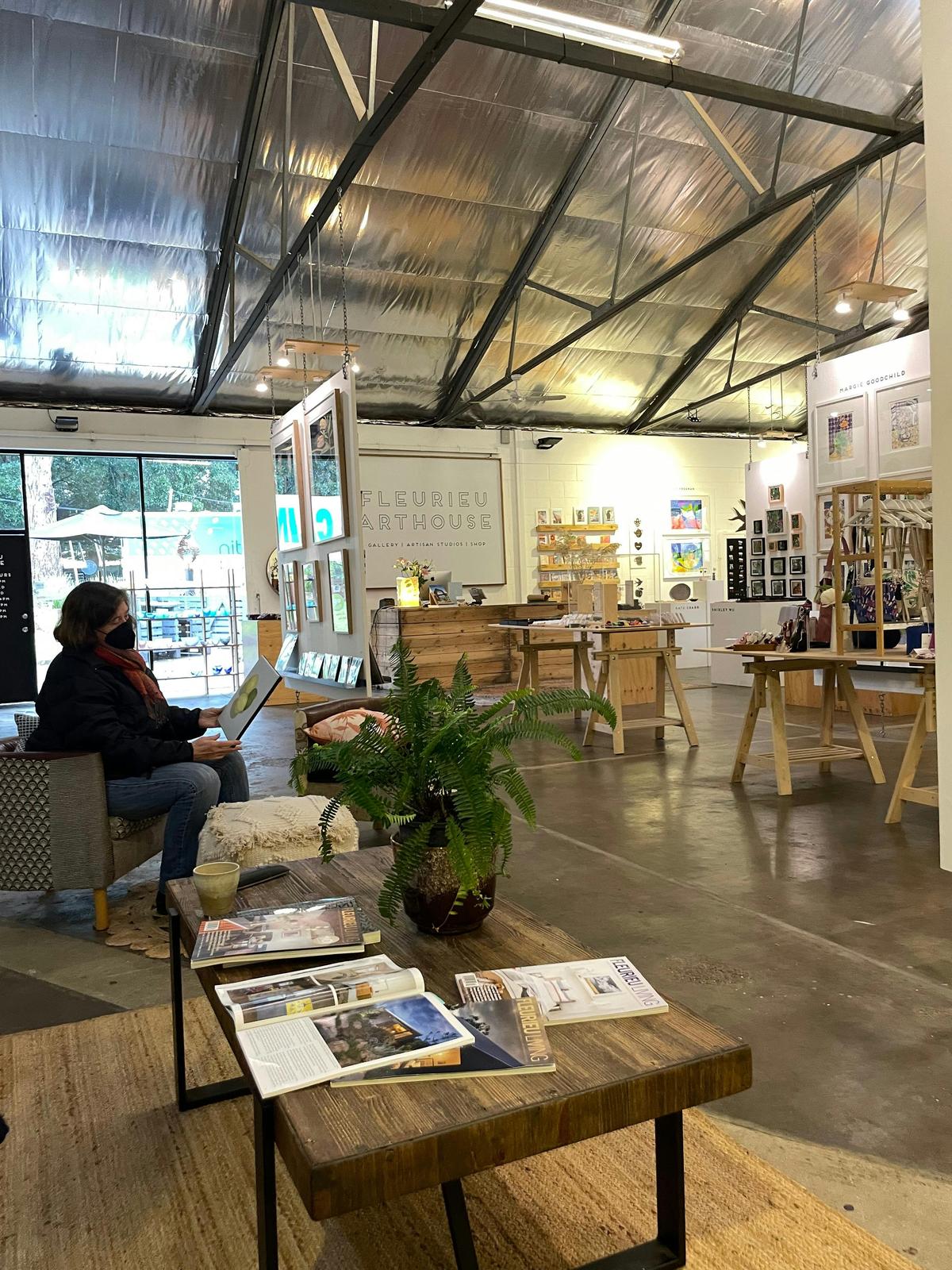 Fleurieu Arthouse view from sitting area