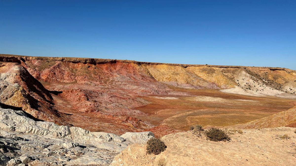 The Ochre Pits located north of Leigh Creek