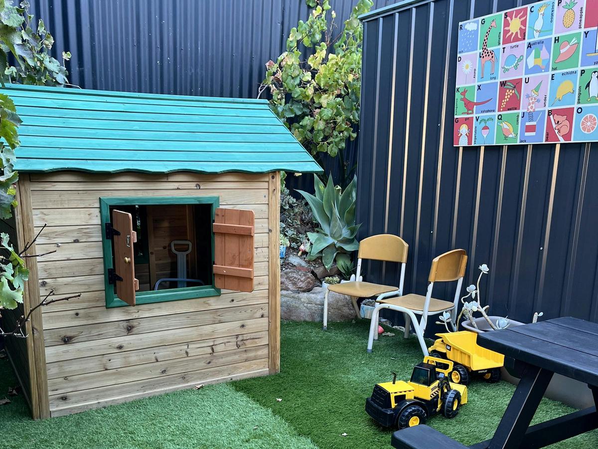A pet-friendly courtyard where imagination comes to life for the whole family.