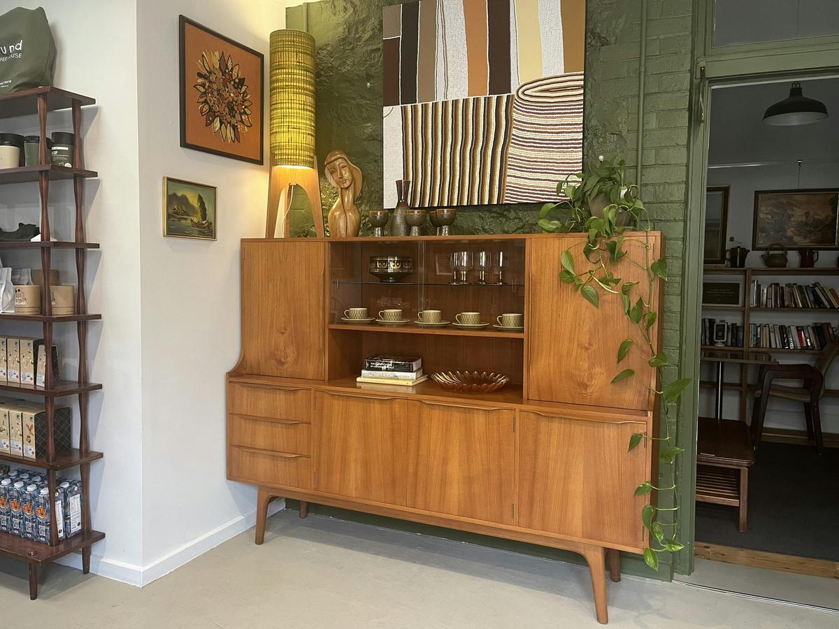 Browse vintage furniture, homewares, and art while you enjoy delicious coffee.
