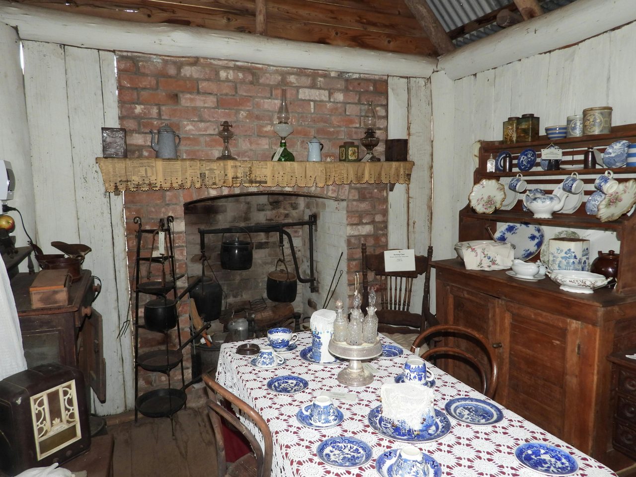 Inside Settlers cottage