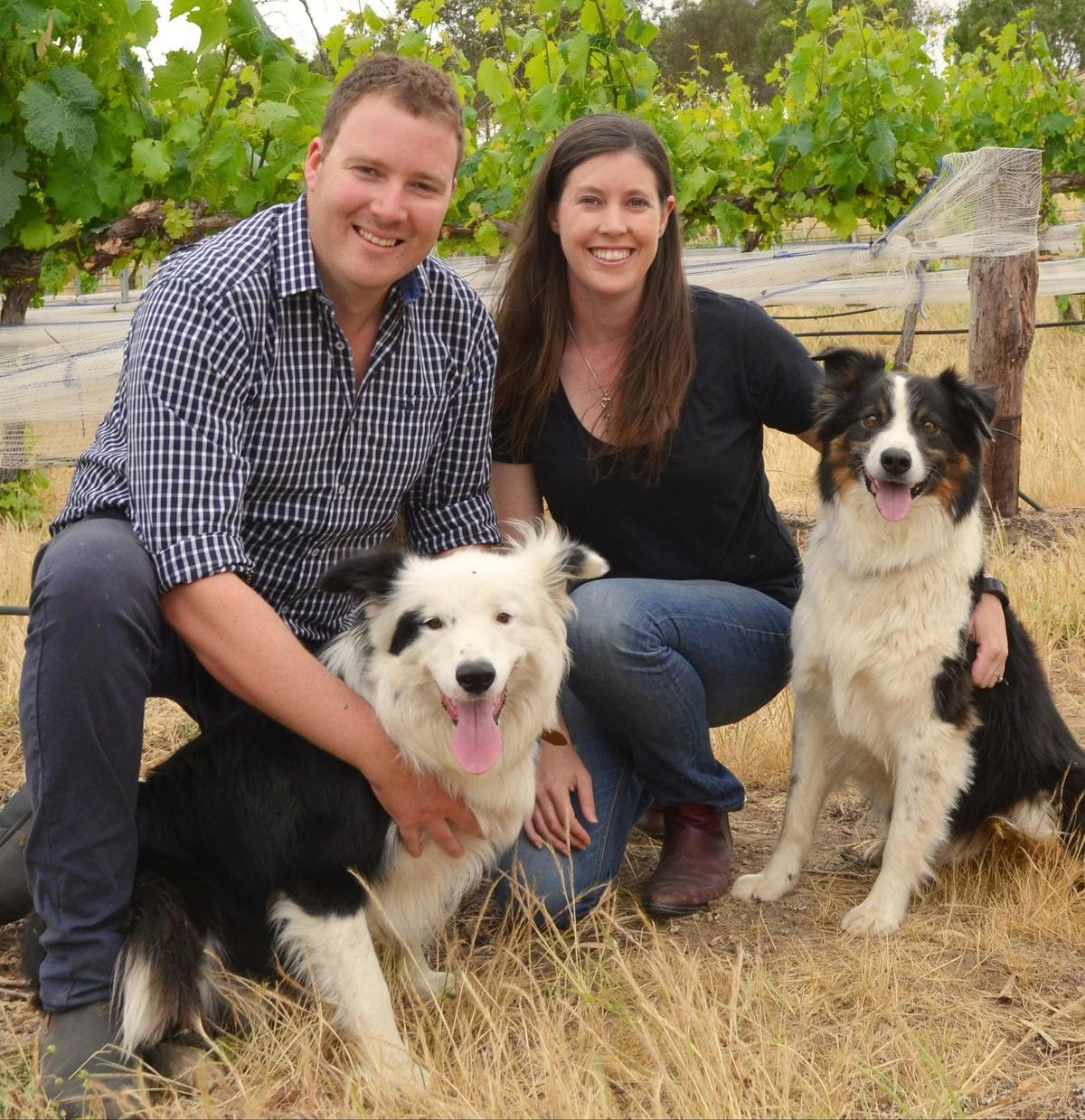 The Fernfield team: Scott, Bec, Bandit and Dexter