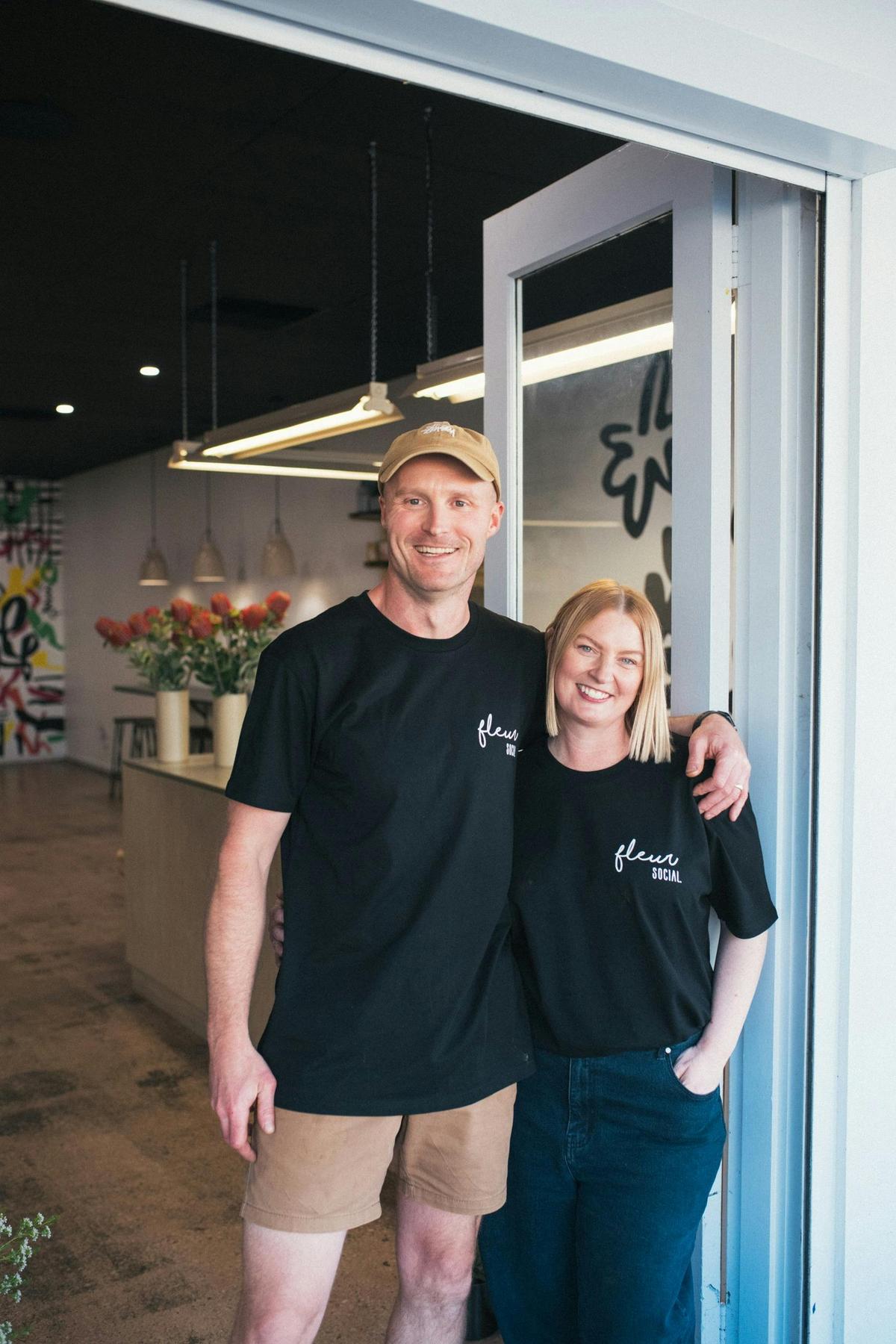 Fleur Social owners Sara and Ryan