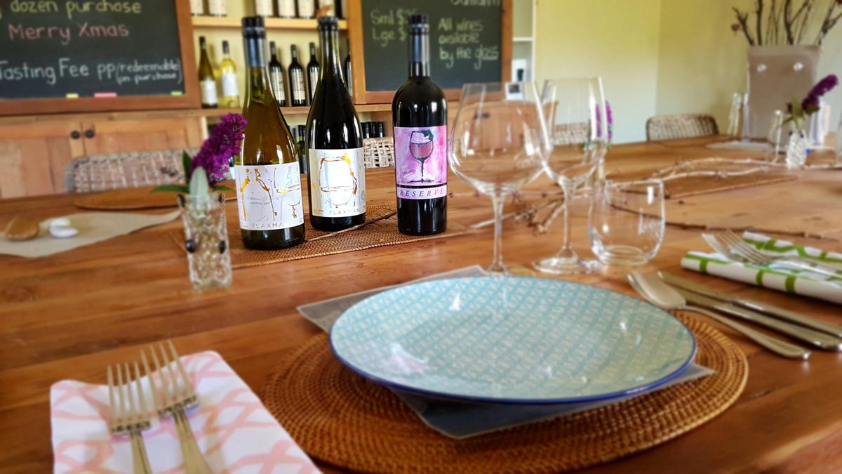 Flaxman Wine is served