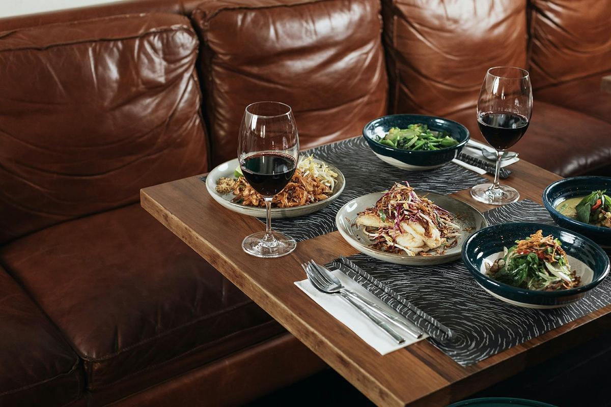 Inside dining at Golden boy