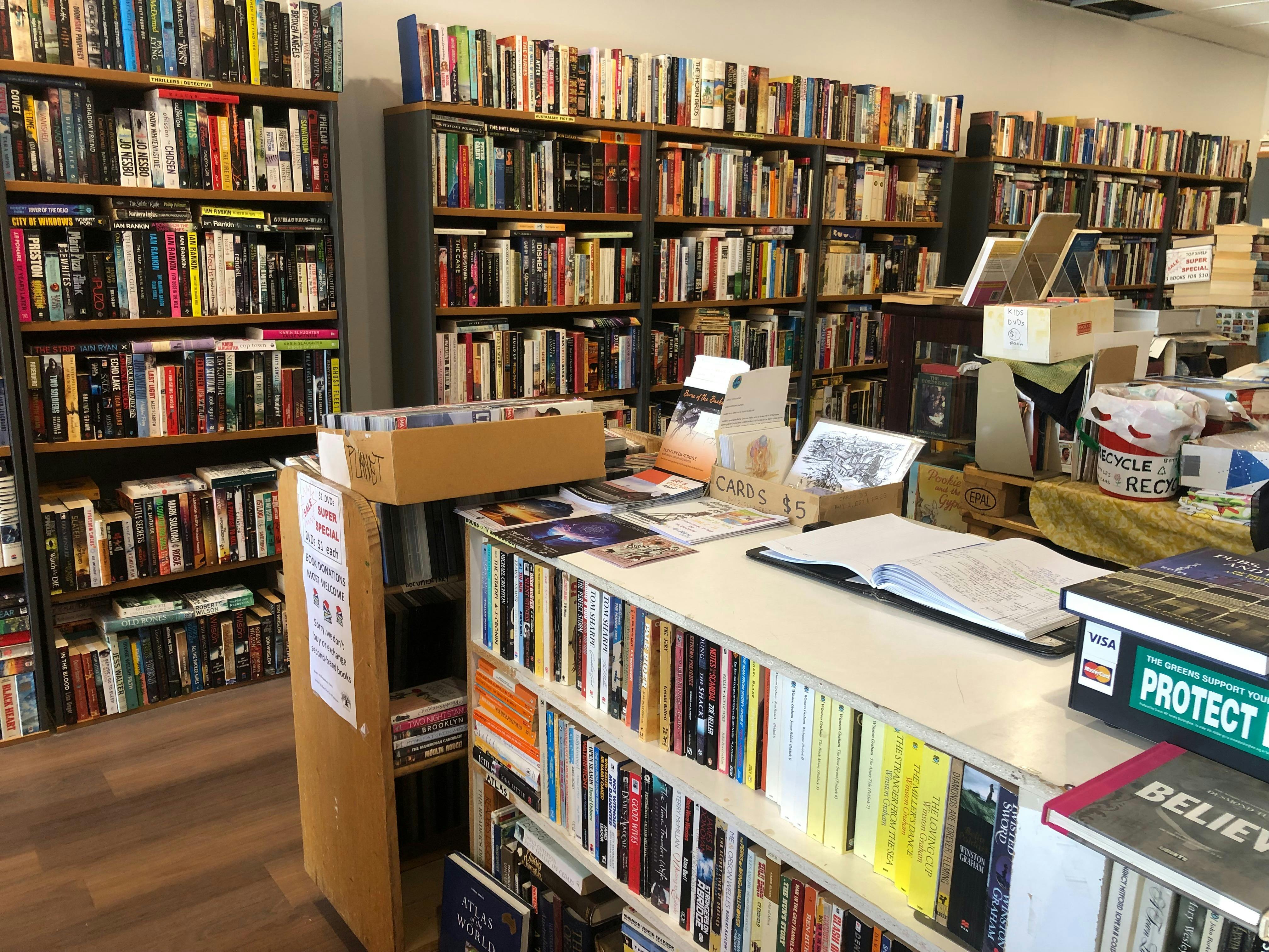 Inside our bookshop