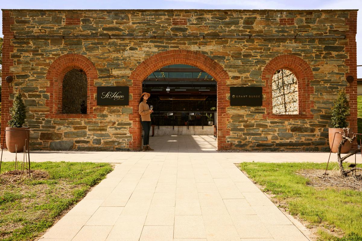 Entrance to Grant Burge Wine courtyard