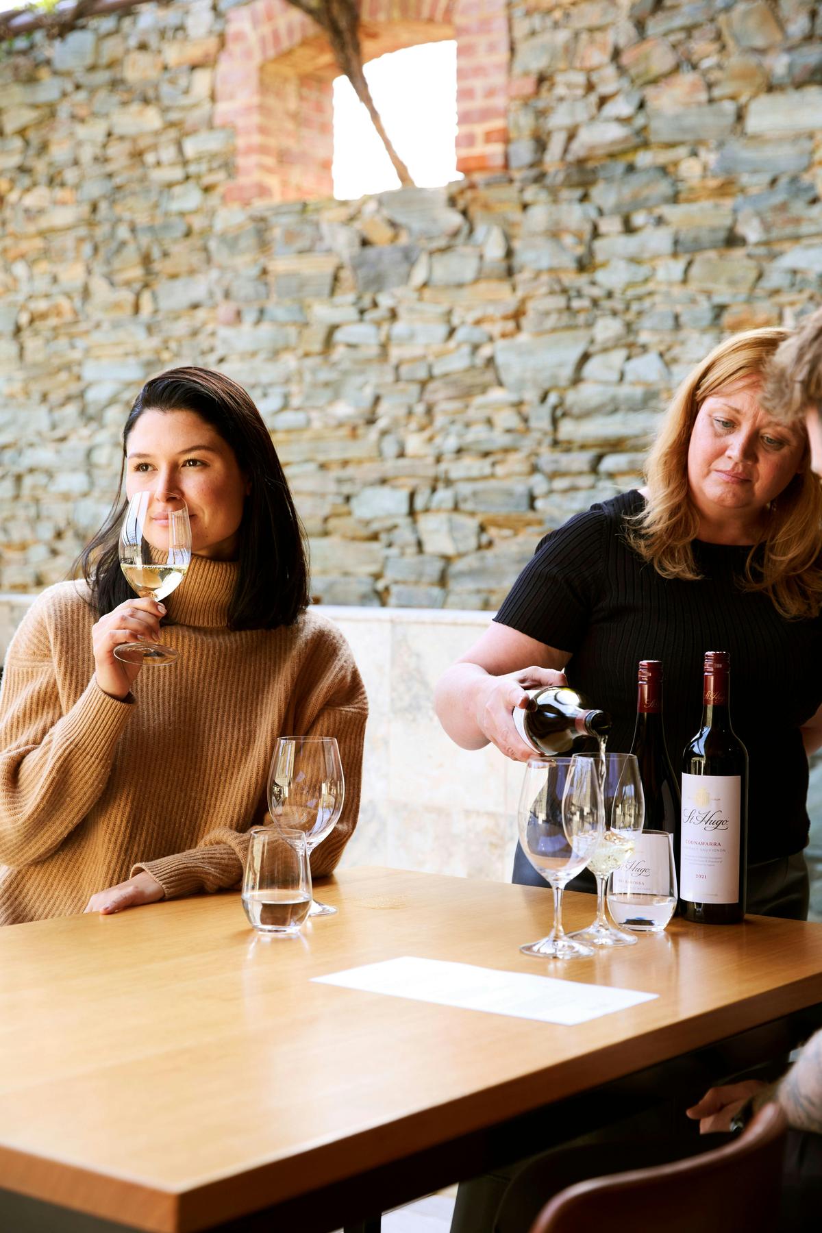 Wine tasting at Grant Burge Wines