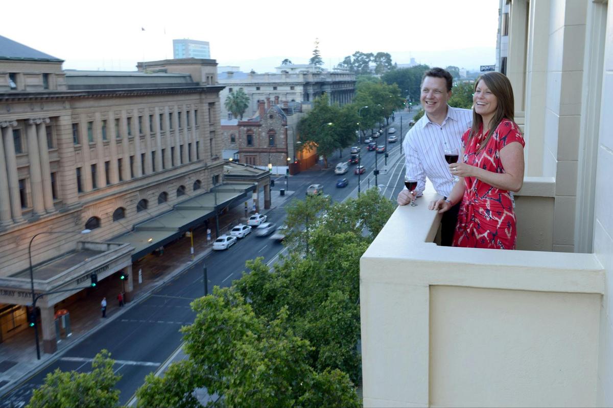 North Terrace View from Mercure Grosvenor Hotel Adelaide