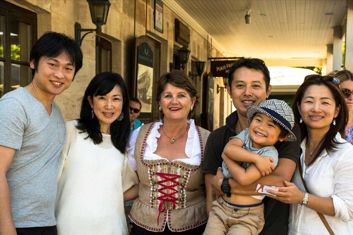 Happy times on a walking tour