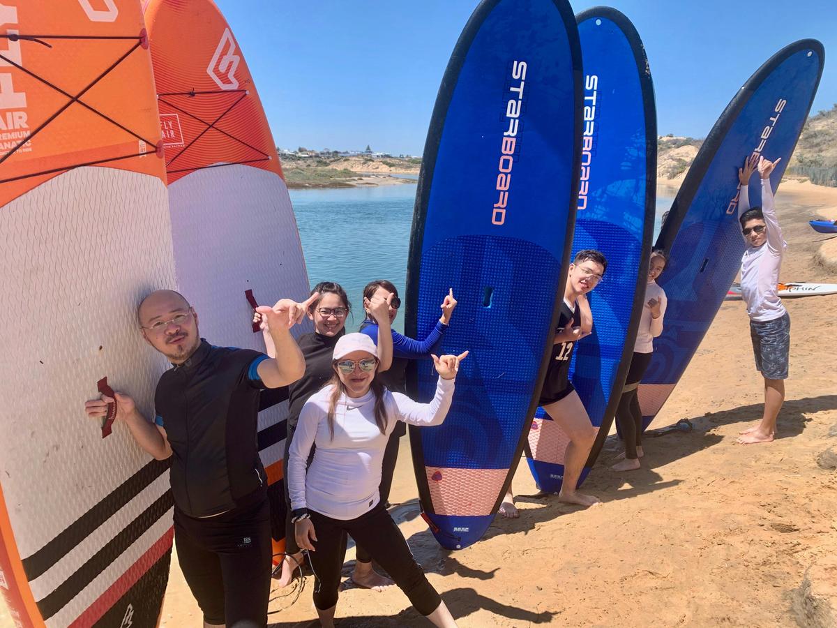 Getting their stoke on
