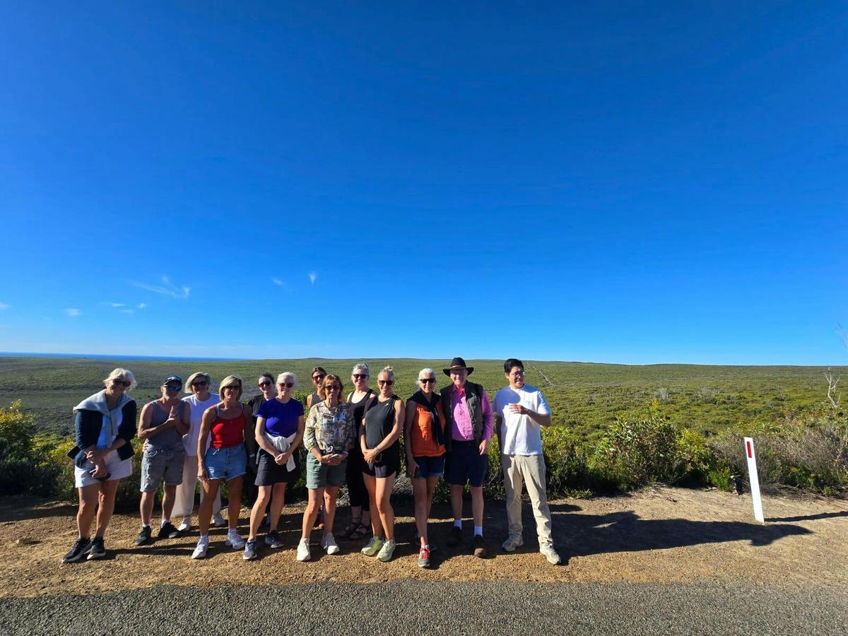 Group at view point on Kangaroo Island