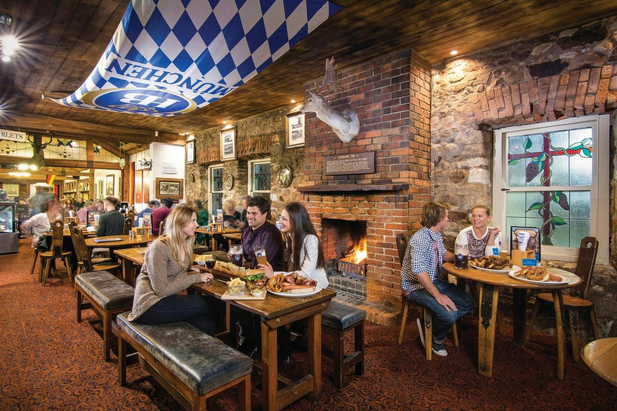 Hahndorf Inn typical of German-style pubs in Hahndorf's Main Street