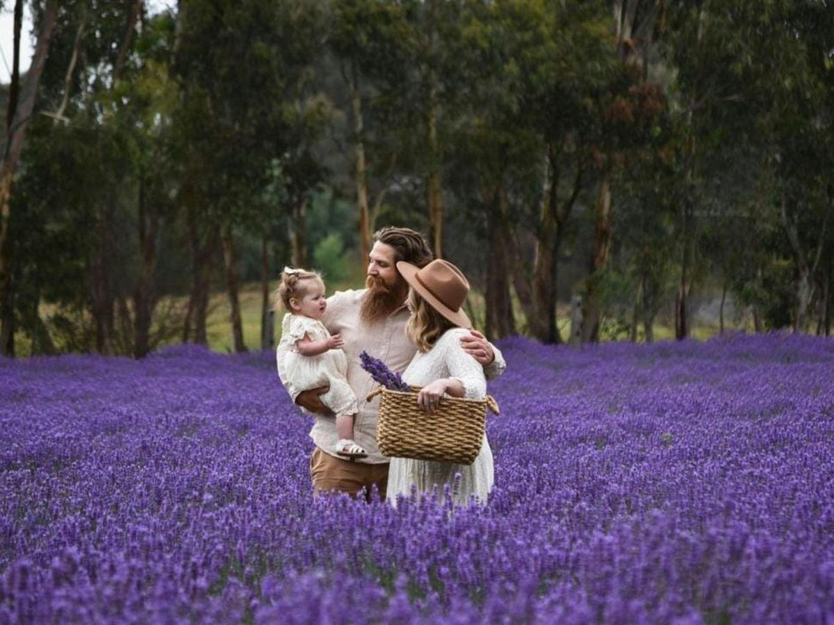 Those special family moments together surrounded by Lavender
