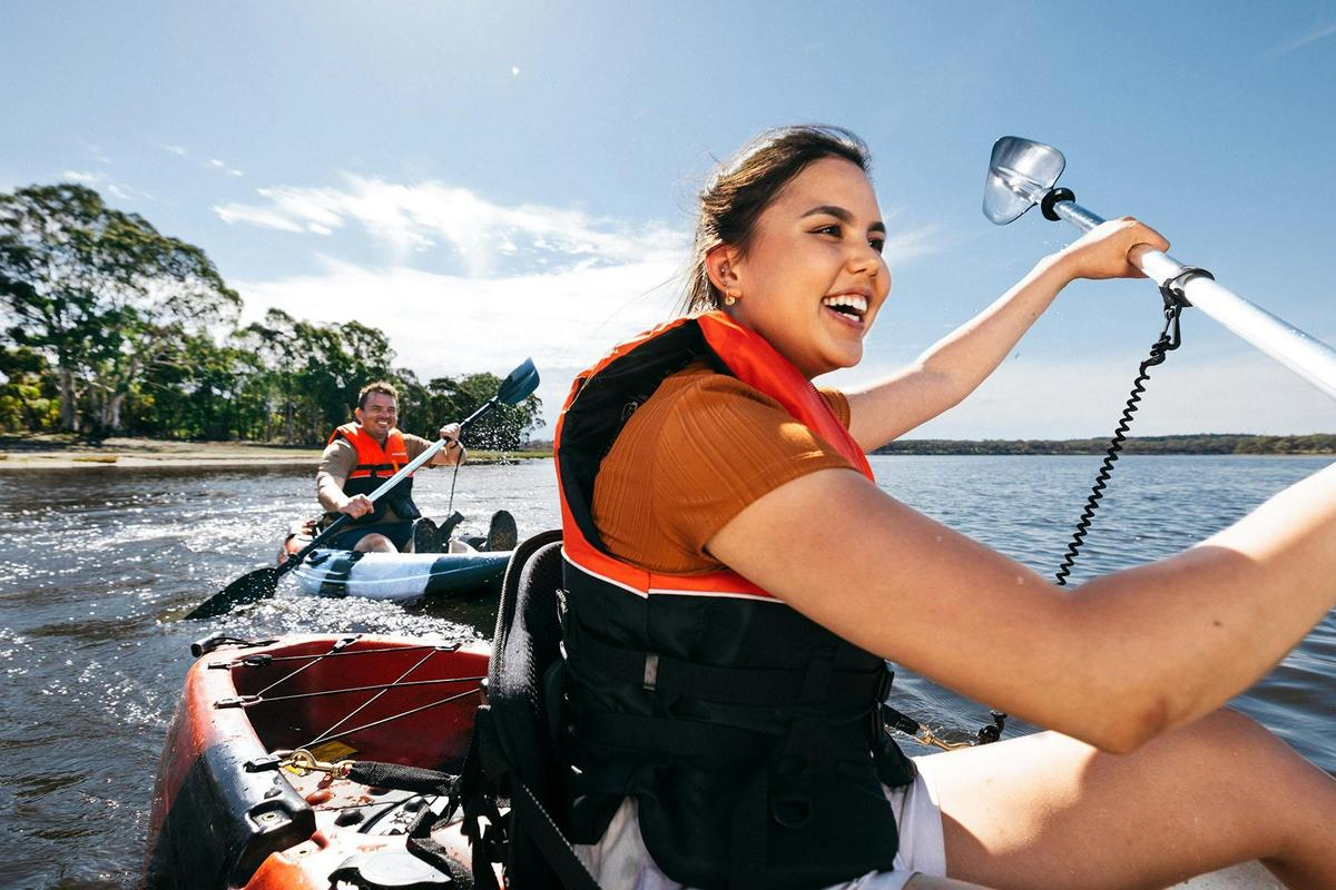 Kayaking is available at Happy Valley Reservoir Reserve