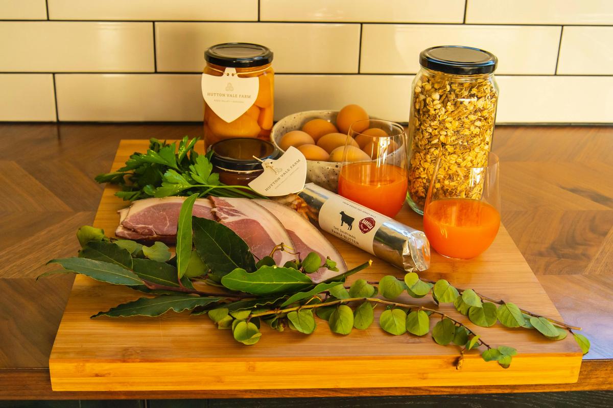 Complimentary breakfast provisions using local Barossa produce