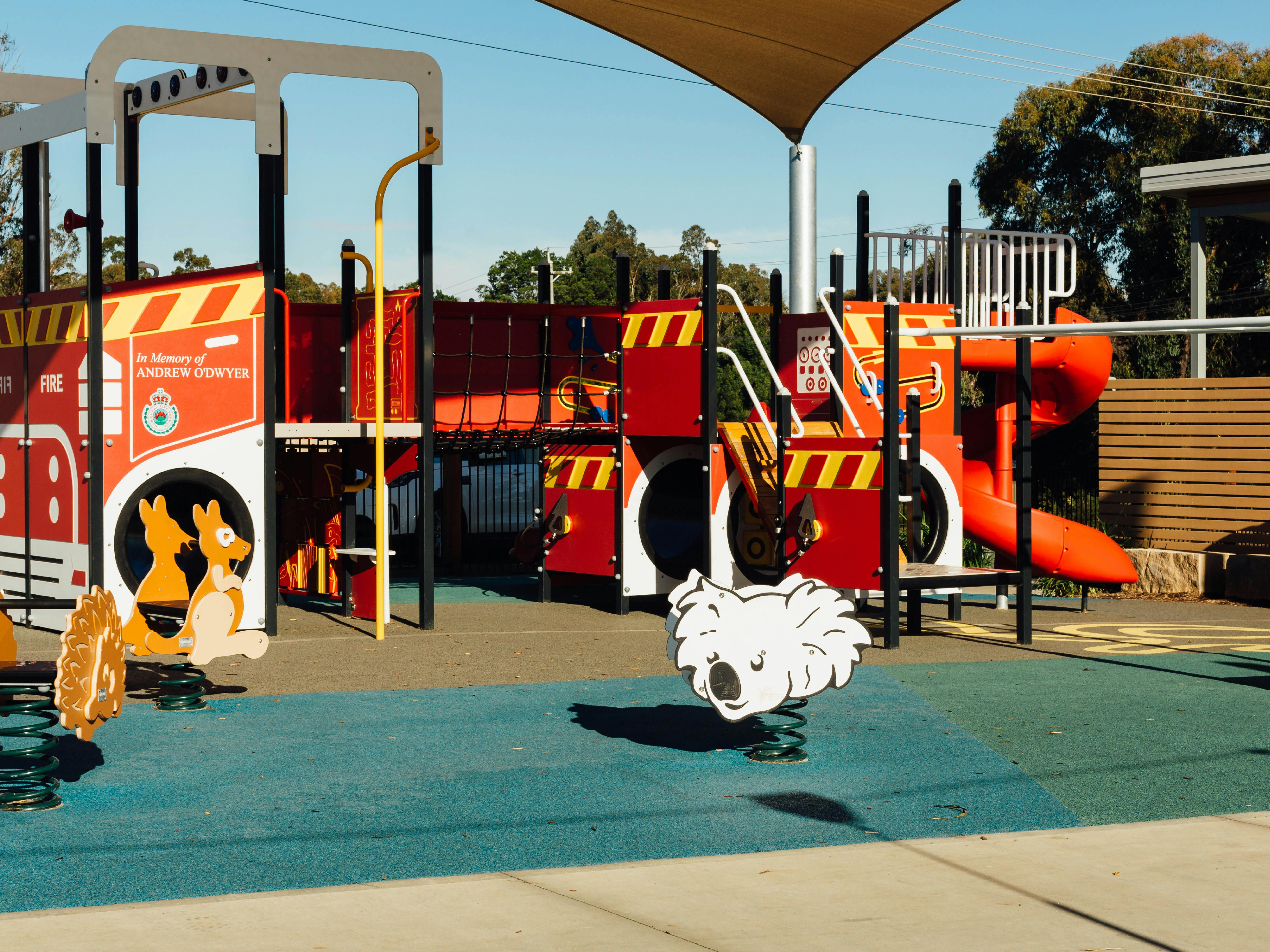 Close up of equipment at Telopea Park