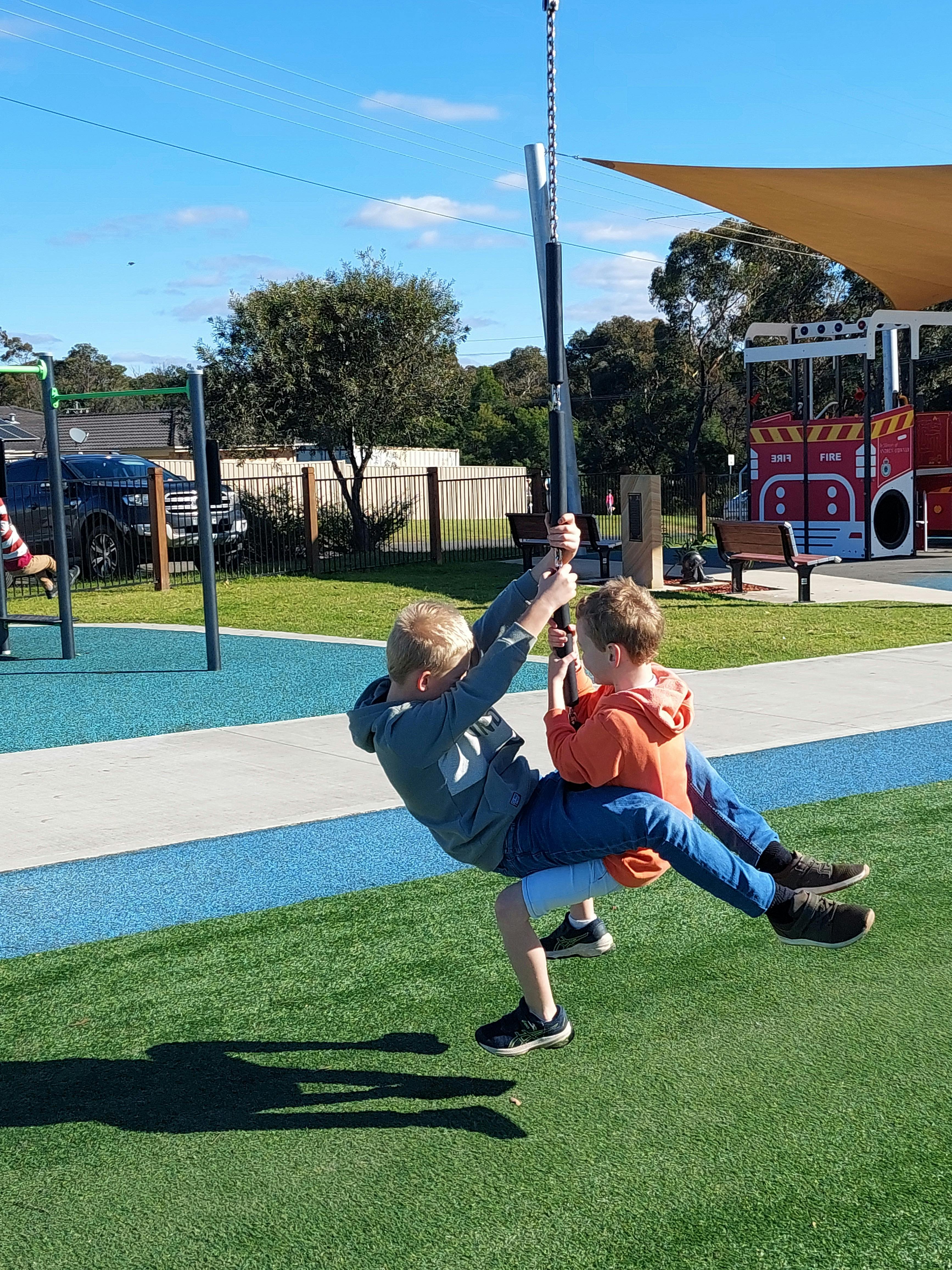 Zip line in Telopea Park